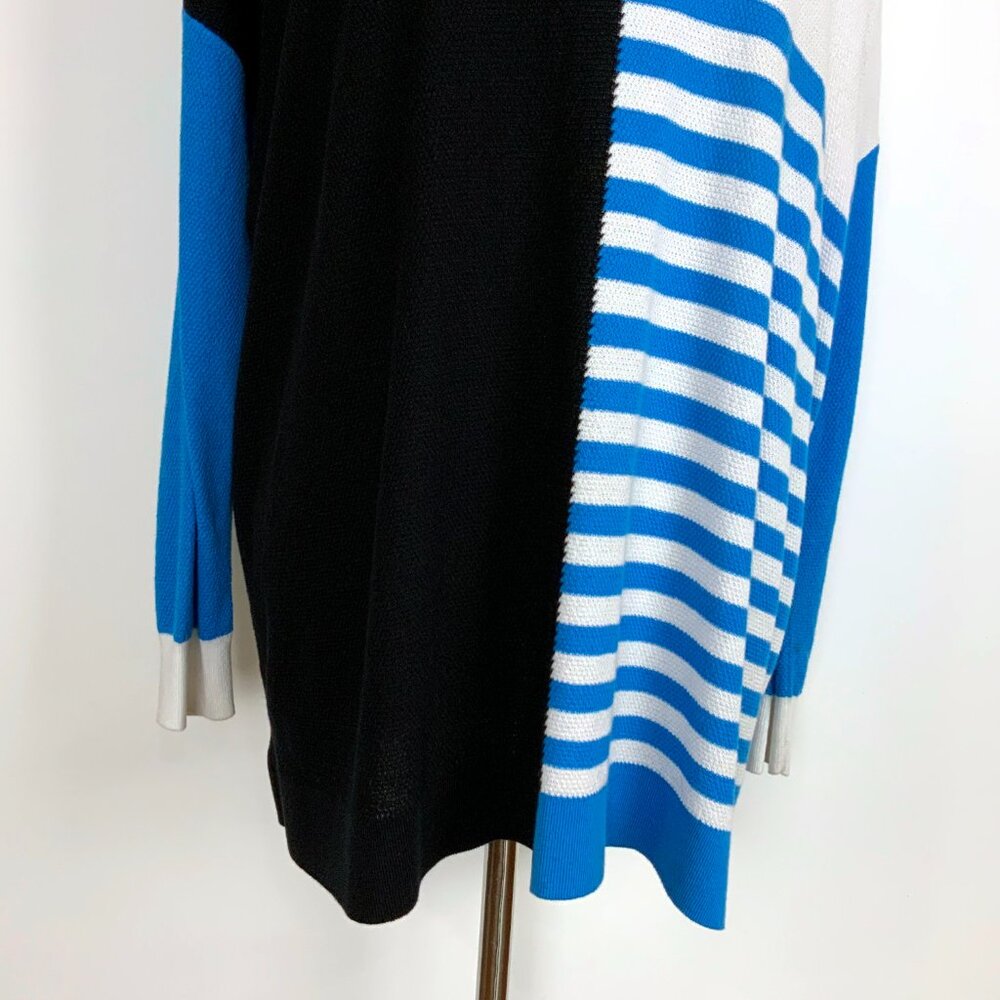 Planet by Lauren G Color Block Crew Neck Knit Sweater Sz OS - Picture 7 of 16